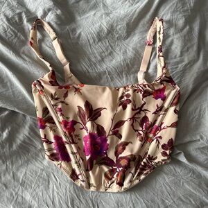 Urban Outfitters Floral Corset